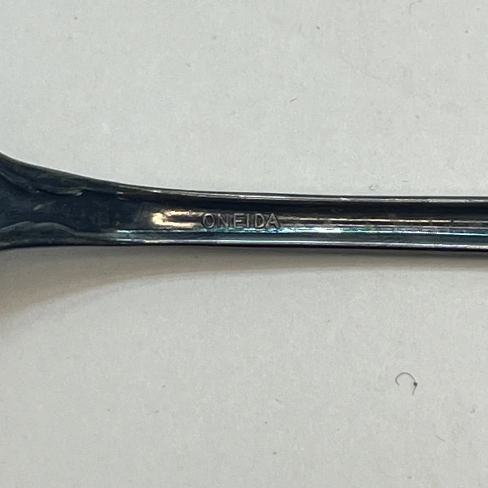 Oneida Stainless Steel Espresso Spoon Ornate Scroll Handle Demitasse‎ 5.5 Inch